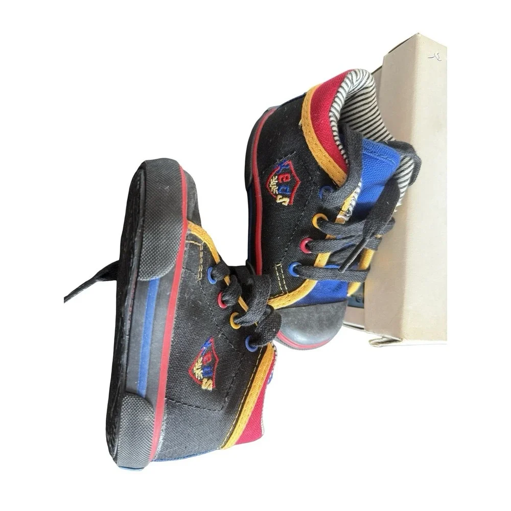 Vintage Keds‎ toddler 5 M all sport black primaryi colors hi top new 90s